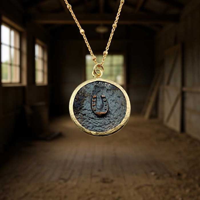 Circle of Horseshoe Luck Necklace
