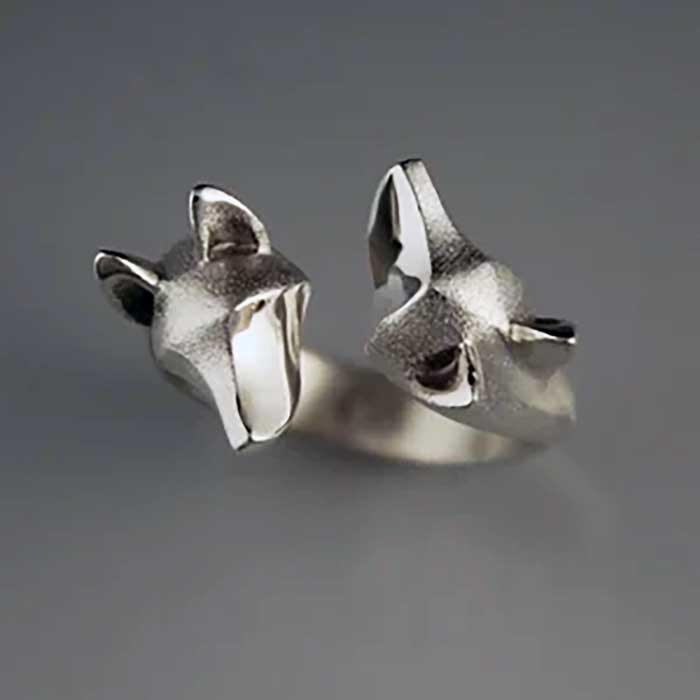 double shepherd ring sterling silver