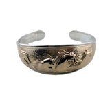 Leia Horse Cuff Bracelet 14k Gold and Sterling Silver