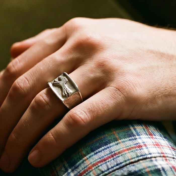 My Pony Ring in Sterling Silver on horse lover's hand