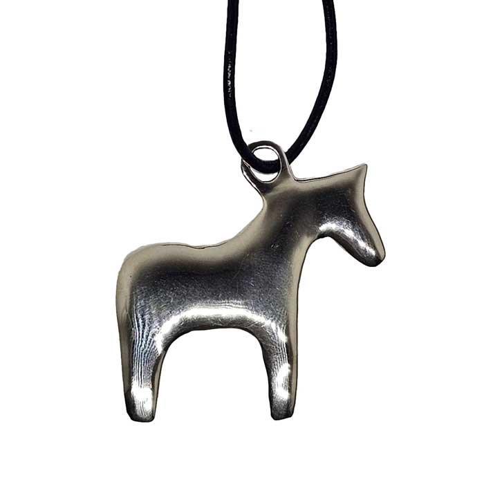 pony ornament bronze and silvertone