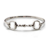 Twisted Snaffle Horse Bit Bangle Bracelet
