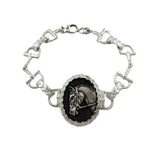 Abbey Bracelet with Snaffle Bits and Laced Reins