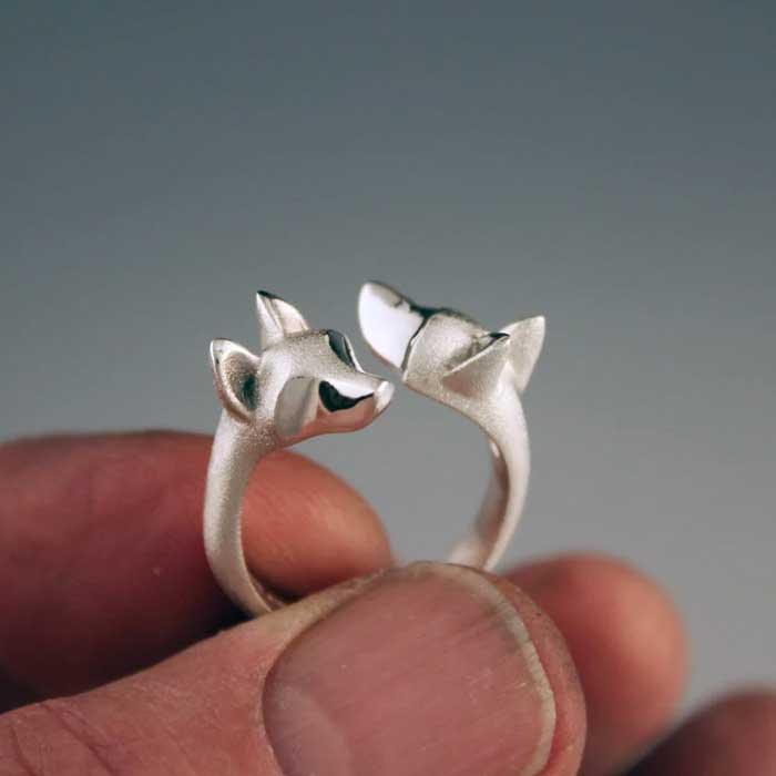 double shepherd ring sterling silver