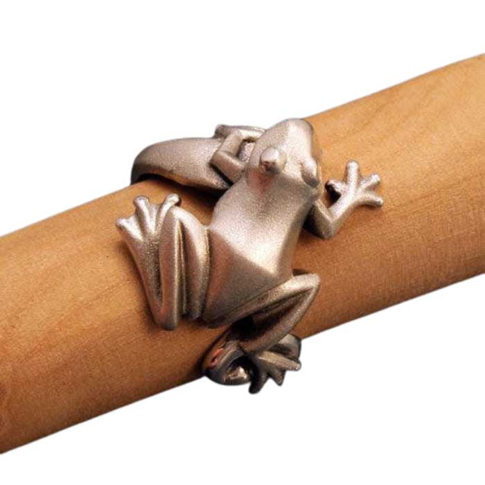Frog Ring in Sterling Silver -