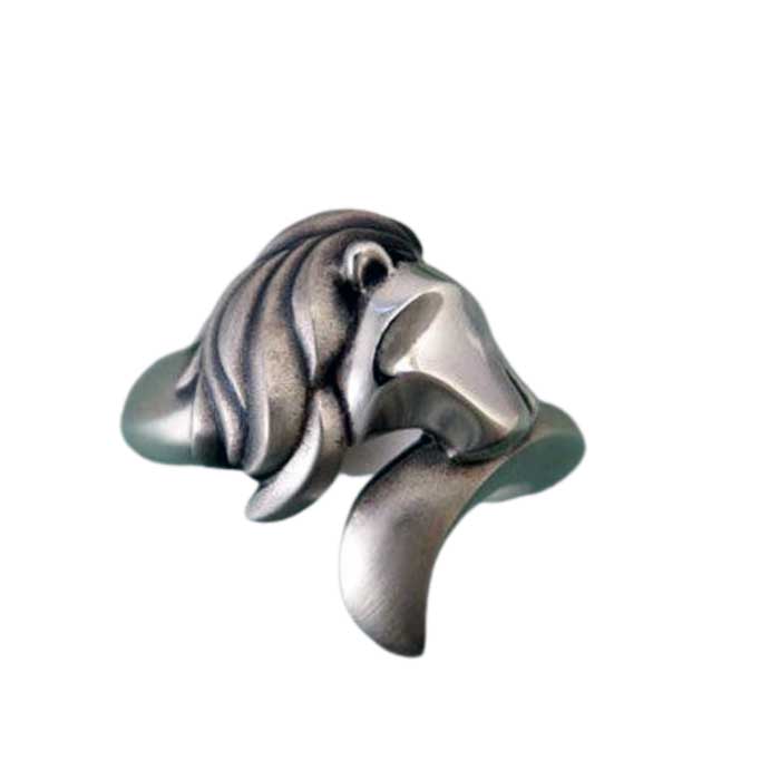 Lion King of the Jungle Ring sterling silver