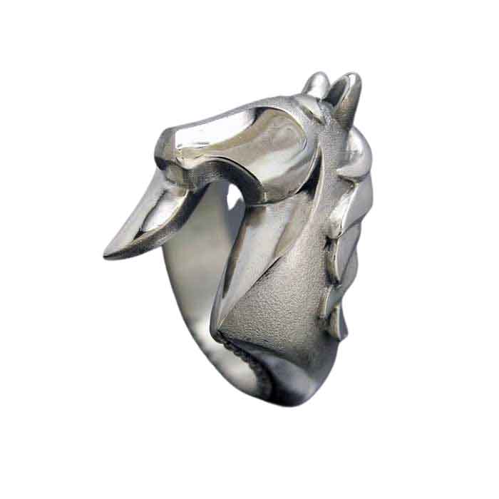 New Horse Ring in Sterling Silver how head and tail mee