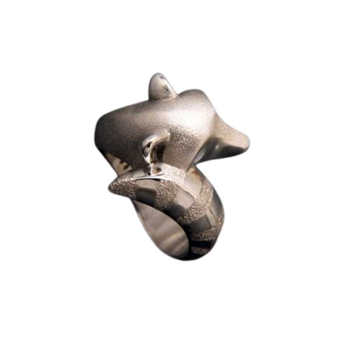 Raccoon Ring in Sterling Silver