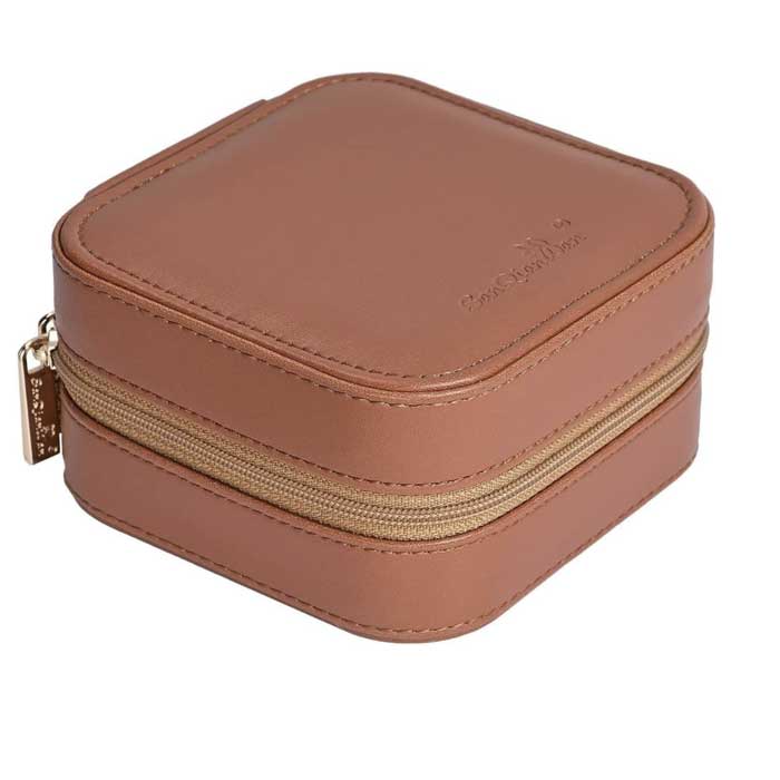 Leather Travel Jewelry Box or Case for Travel