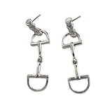 D Ring Snaffle Horse Bit Earrings