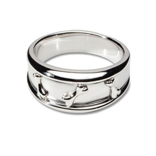 Dog Bone Ring Sterling Silver