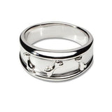 Dog Bone Ring Sterling Silver