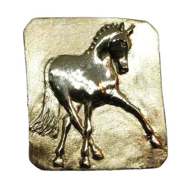 Dressage Horse Half-Pass Belt Buckle - Jamies Horse Jewelry