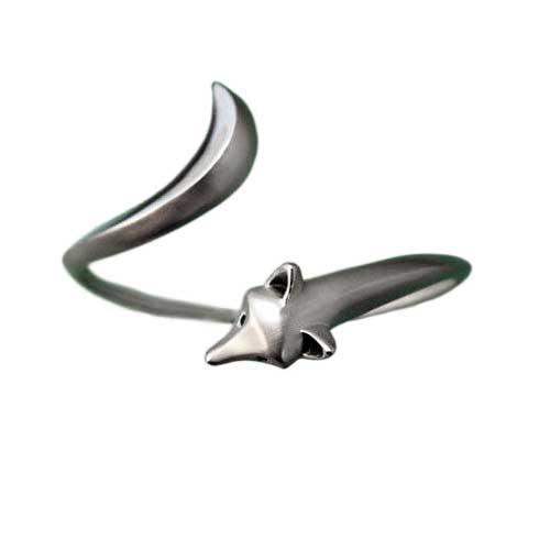 Fox Bangle Bracelet in Sterling Silver - Jamies Horse Jewelry