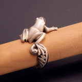 Frog Ring in Sterling Silver