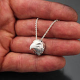 Eagle Pendant Necklace in Sterling Silver