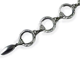 Horse Head with Horseshoe & Nail Bracelet in Sterling Silver