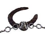 Horse Head with Horseshoe & Nail Bracelet in Sterling Silver