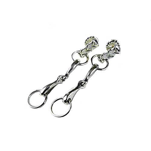 Loose Ring Snaffle Horse Bit Earrings