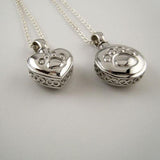 Paw Print Eternity Keepsake Pendant Necklace