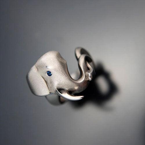 Elephant Ring in Sterling Silver - Jamies Horse Jewelry