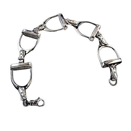 English Stirrup Bracelet Sterling Silver