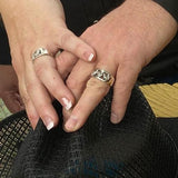 Sterling Silver Three Horse Head Ring