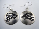 Snarling Wolf Earrings