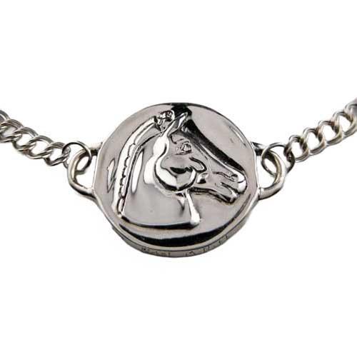 Contemporary Antique Horse Coin Necklace - Jamies Horse Jewelry