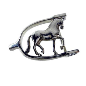 Dressage Horse and English Spur Belt Buckle