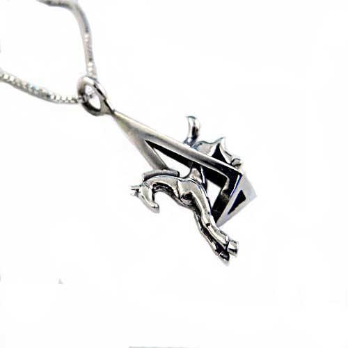 Eventing Jumping Horse Pendant Necklace - Jamies Horse Jewelry