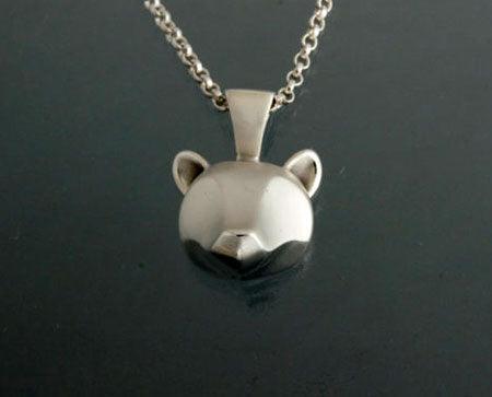 Grizzly Bear Pendant in Sterling Silver - Jamies Horse Jewelry