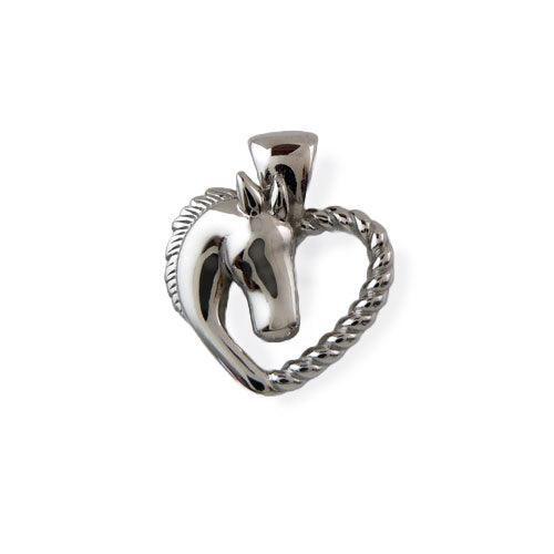 Horse Heart Pendant Necklace - Jamies Horse Jewelry