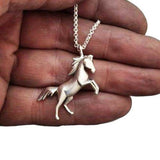 Fury Horse Necklace Pendant Sterling Silver