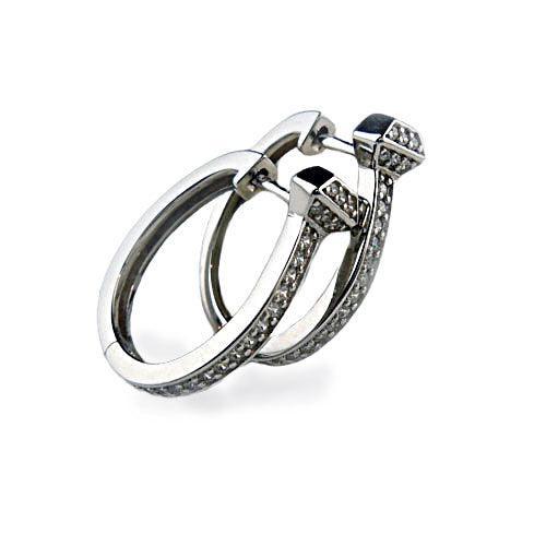 Horseshoe Nail Hoop Earrings in Sterling Silver - Jamies Horse Jewelry