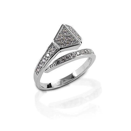 Horseshoe Nail Ring Covered with Bling