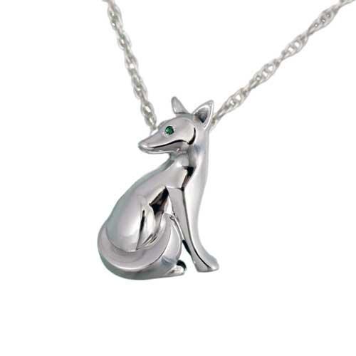 Sitting Kit Fox Pendant Necklace - Jamies Horse Jewelry