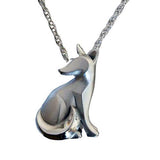 Sitting Kit Fox Pendant Necklace