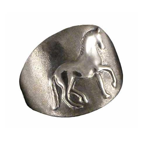 Sterling Silver Dressage Horse Piaffe Ring - Jamies Horse Jewelry