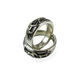 Running Horses Ring Sterling Silver
