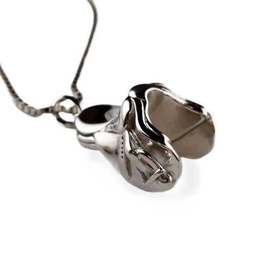 English Saddle Necklace Sterling Silver