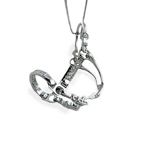 Fancy Horse Halter Pendant Necklace - Jamies Horse Jewelry