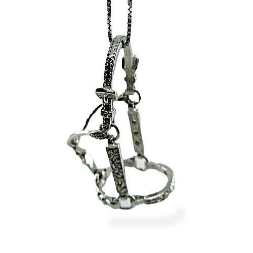 Fancy Horse Halter Pendant Necklace - Jamies Horse Jewelry