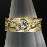 Pair of Horses Ring with CZ Sterling Silver