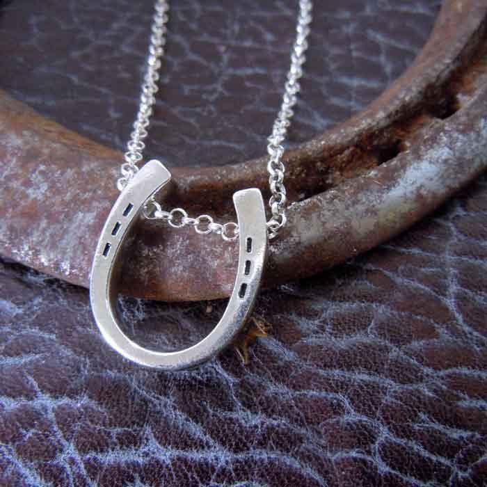 Horseshoe necklaces, Horseshoe jewelry sterling silver