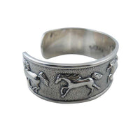 Alba Galloping Horse Cuff Bracelet sterling silver