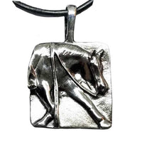 austin western reining horse pendant necklace sterling silver 