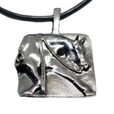 Austin Western Reining Horse Pendant Necklace