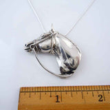 Brio Horse Head Necklace Sterling Silver