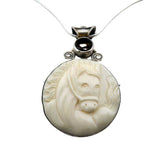 Cara Carved Horse Head Pendant Necklace